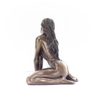 Modern Female Nude Sitting On Knees 12.5cm Veronese Bronze Electrolysis Full Body Statue Veronese 5 - grifon.se 