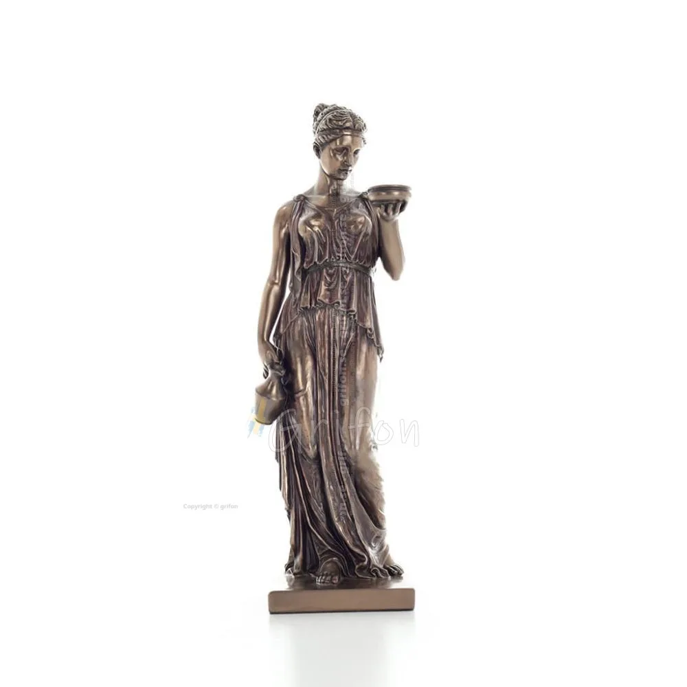 Ibe: The Goddess of Youth and Vitality 31cm Veronese Bronze Elektrolytisk Helkroppsstaty, antikens Grekland Veronese 1 - grifon.
