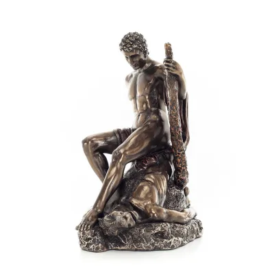 Theseus & Minotaur: The Last Battle of One, 19.5cm Veronese Electrolytic Bronze Full Body Statue, Minoan Civilization Veronese 2