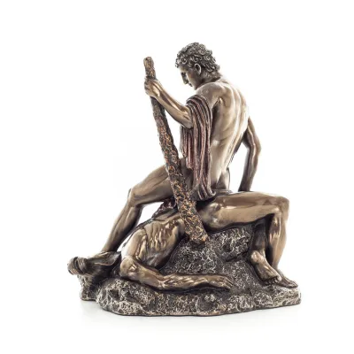 Theseus & Minotaur: The Last Battle of One, 19.5cm Veronese Electrolytic Bronze Full Body Statue, Minoan Civilization Veronese 3