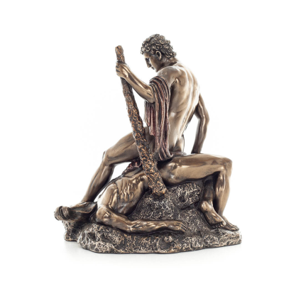 Θησέας & Μινώταυρος: Η τελευταία μάχη του ενός, 19,5εκ Ολόσωμο άγαλμα με Ηλεκτρόλυση μπρούτζου Veronese, μινωικός πολιτισμός Βερ