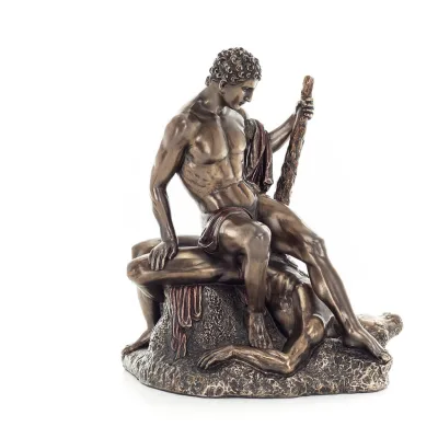 Theseus & Minotaur: The Last Battle of One, 19.5cm Veronese Electrolytic Bronze Full Body Statue, Minoan Civilization Veronese 6
