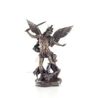 Ärkeängeln Michael: Like God, One of the First Lords 28cm Veronese Bronze Electrolytic Helkroppsstaty, Christian Veronese 1 - gr