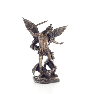 Archangel Michael: Like God, One of the First Lords 28cm Veronese Bronze Electrolytic Full Body Statue, Christian Veronese 5 - g