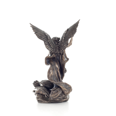 Archangel Michael: Godlike, one of the first lords, with spear 28.5cm Veronese Bronze Electrolysis Statue, Christian Veronese 3 