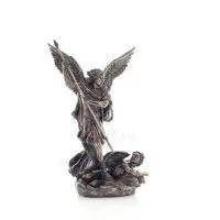 Archangel Michael: Godlike, one of the first lords, with spear 28.5cm Veronese Bronze Electrolysis Statue, Christian Veronese 5 