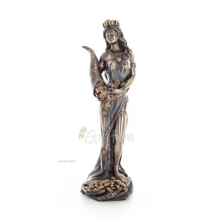Fortune: The View of Prosperity and Wealth of a City 18.5cm Veronese Electrolytic Bronze Full Body Statue Veronese 1 - grifon.se