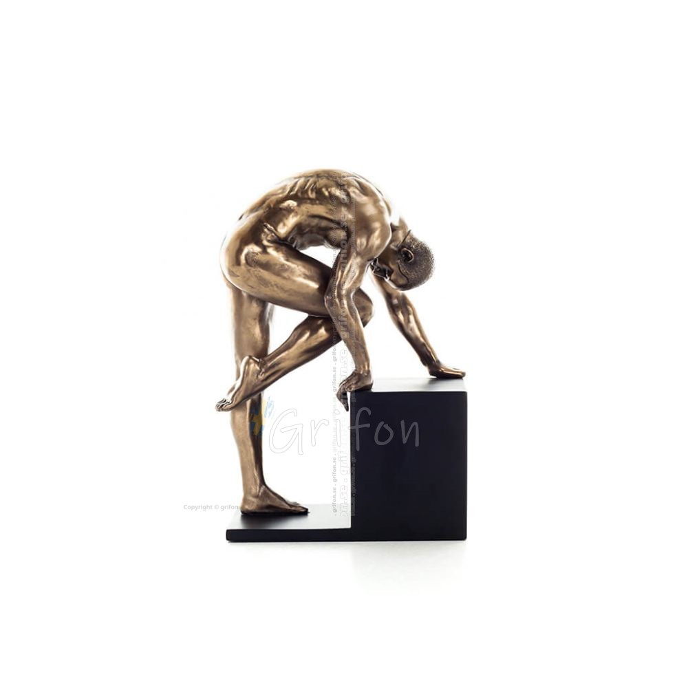 Modern Male Nude 20.5cm Veronese Bronze Electroplating Full Body Statue Veronese 1 - grifon.se 