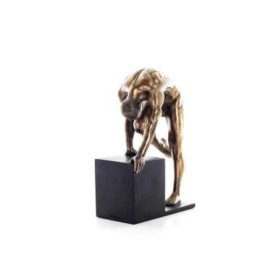 Modern Male Nude 20.5cm Veronese Bronze Electroplating Full Body Statue Veronese 3 - grifon.se 