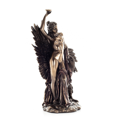 Ibe: The Goddess of Youth and Vitality & his Eagle 30cm Full Length Electrolytic Bronze Veronese Statue, Ancient Greece Veronese