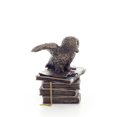 Owl 12cm Jewelry Box, Jewelry Box, Box-like Case for Storage, Veronese Bronze Electroplating Full Body Statue Veronese 4 - grifo