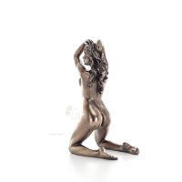 Nude Woman with Hands on Head 18cm Veronese Bronze Electroplating Full Body Statue, Modern Decorative Veronese 2 - grifon.se 
