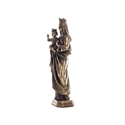Jungfru Maria Jungfru Maria eller Theotokos med Jesus Kristus 26,5 cm Hellängd Veronese brons elektrolysstaty Veronese 2 - grifo