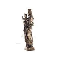Jungfru Maria Jungfru Maria eller Theotokos med Jesus Kristus 26,5 cm Hellängd Veronese brons elektrolysstaty Veronese 2 - grifo