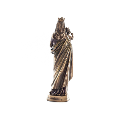 Virgin Mary the Virgin Mary or Theotokos with Jesus Christ 26.5cm Full Length Veronese Bronze Electrolysis Statue Veronese 4 - g
