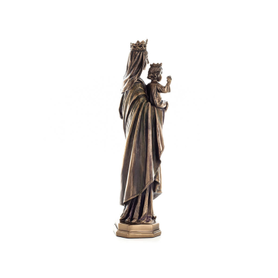 Virgin Mary the Virgin Mary or Theotokos with Jesus Christ 26.5cm Full Length Veronese Bronze Electrolysis Statue Veronese 5 - g