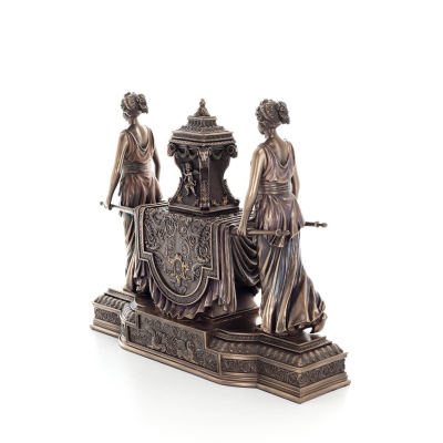 Clock women carrying an urn 30x36cm Veronese bronze electrolysis, Decorative Veronese 4 - grifon.se 