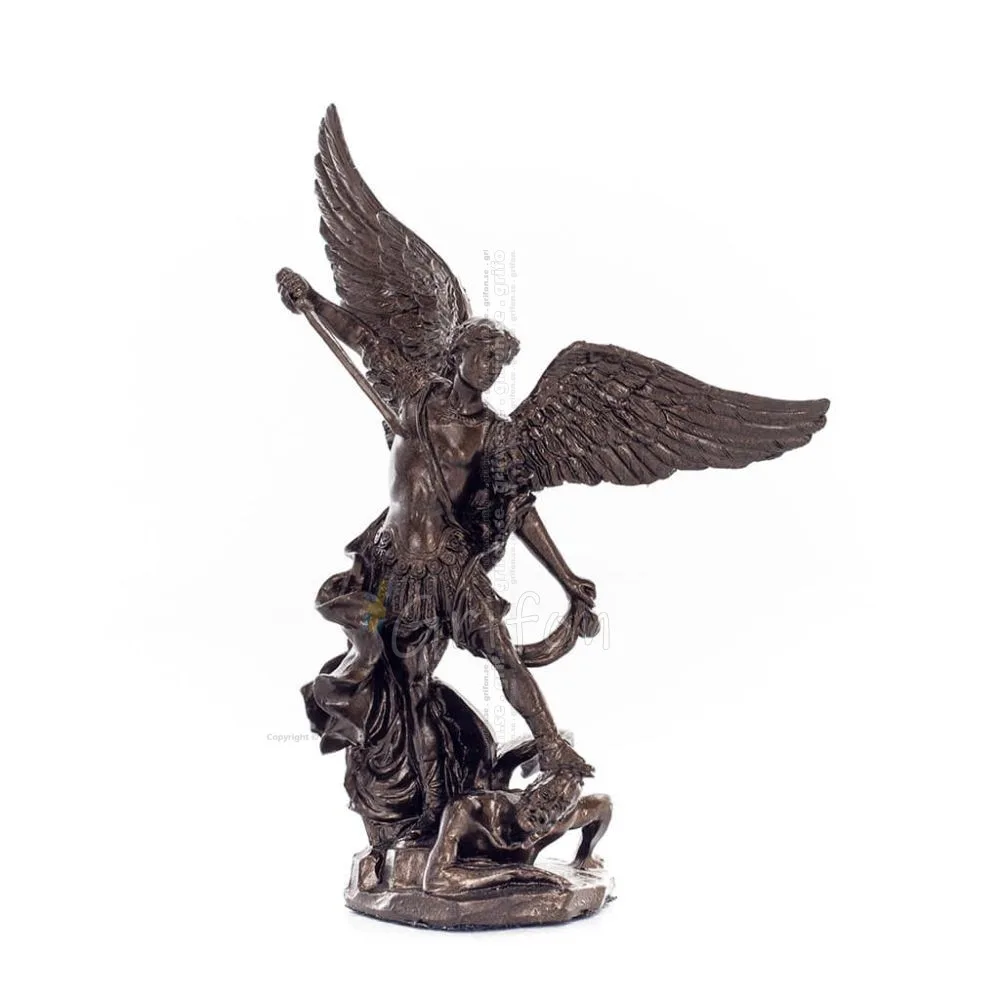 Archangel Michael: Like God, One of the First Lords 11cm Veronese Bronze Electrolytic Full Body Statue, Christian Veronese 1 - g