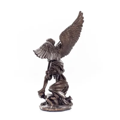 Ärkeängel Michael: Like God, One of the First Lords 11 cm Veronese Bronze Elektrolytisk Helkroppsstaty, Christian Veronese 3 - g