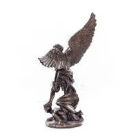 Ärkeängel Michael: Like God, One of the First Lords 11 cm Veronese Bronze Elektrolytisk Helkroppsstaty, Christian Veronese 3 - g