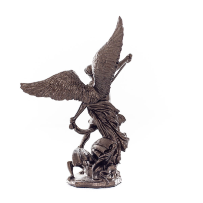Archangel Michael: Like God, One of the First Lords 11cm Veronese Bronze Electrolytic Full Body Statue, Christian Veronese 4 - g