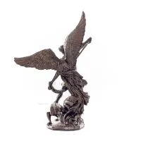Archangel Michael: Like God, One of the First Lords 11cm Veronese Bronze Electrolytic Full Body Statue, Christian Veronese 4 - g