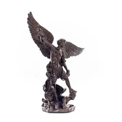 Ärkeängel Michael: Like God, One of the First Lords 11 cm Veronese Bronze Elektrolytisk Helkroppsstaty, Christian Veronese 6 - g