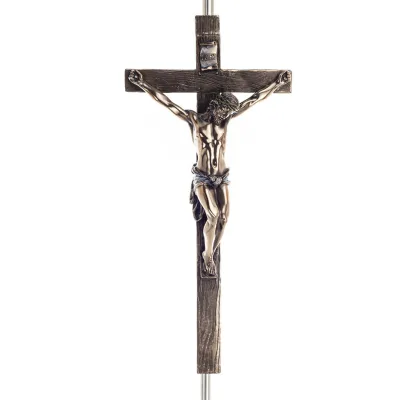 Crucifixion of Jesus Christ 33x15cm Veronese Bronze Electrolysis Full Body Statue Veronese 1 - grifon.se 