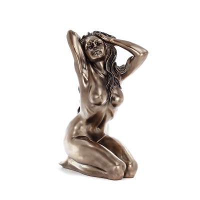 Modern naken kvinnlig 66 cm helkroppsstaty Veronese bronselektrolys Veronese 1 - grifon.se 