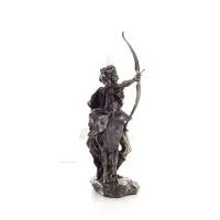 Artemis: The goddess of the hunt, the moon, protector of small children and animals 31cm Veronese Bronze Electrolysis Statue Ver