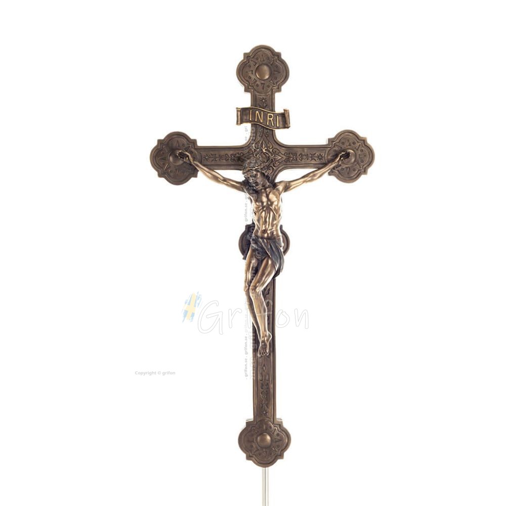 Jesu Kristi korsfästelse 50,5x27 cm Veronese bronselektrolys staty för hela kroppen Veronese 1 - grifon.se 