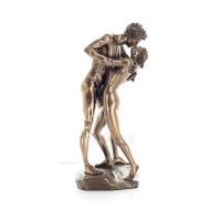 Kissing Couple Beloved Passionate 29cm Veronese Bronze Electroplating Full Body Statue Modern Decorative Veronese 6 - grifon.se 