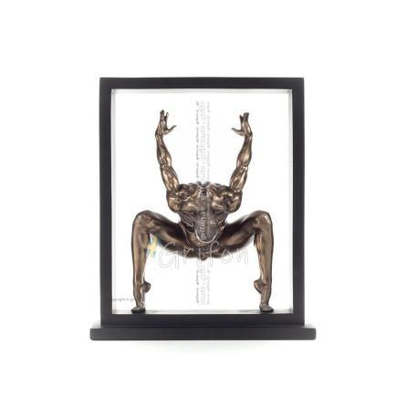 Man som tränar inom en ram 27cm Helfigur statyett med brons elektrolys av Veronese, Modernt Dekorativt Veronese 1 - grifon.se