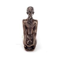 Seated Woman With Hands Back 15cm Veronese Bronze Electroplating Full Body Statue Modern Decorative Veronese 4 - grifon.se 