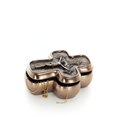 Cross 13.5cm Jewelry Box, Jewelry Box, Box-like Case for Storage, Veronese Bronze Electroplating Full Body Statue Veronese 2 - g