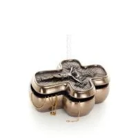 Cross 13.5cm Jewelry Box, Jewelry Box, Box-like Case for Storage, Veronese Bronze Electroplating Full Body Statue Veronese 2 - g