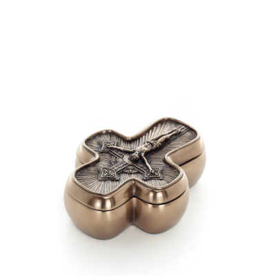 Cross 13.5cm Jewelry Box, Jewelry Box, Box-like Case for Storage, Veronese Bronze Electroplating Full Body Statue Veronese 4 - g