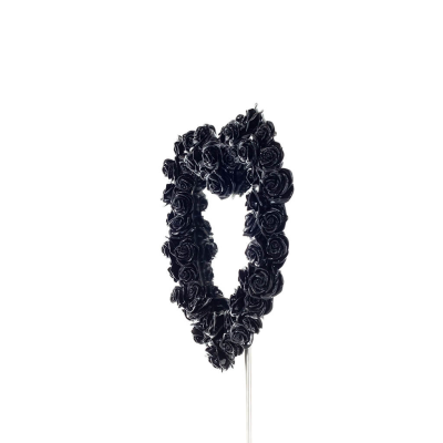 Heart shape mirror with roses black 39x37cm Veronese Bronze Electrolysis Full Body Statue Veronese 4 - grifon.se 