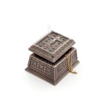 Crucifixion of Jesus Christ 10.5x6cm Jewelery box, Jewelery box, case like a box for storage, with Veronese Bronze Electrolysis 
