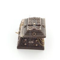 Medieval style jewelry box with the Cross 10x6cm Jewelry box, case like a box for storage with Veronese Bronze Electrolysis Vero