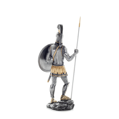 Spartan Warrior 36 cm AS Halvguld Veronese Brons Galvaniserad helkroppsstaty, antikens Grekland Veronese 4 - grifon.se 