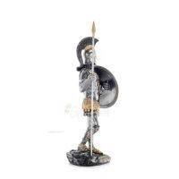 Spartan Warrior 36 cm AS Halvguld Veronese Brons Galvaniserad helkroppsstaty, antikens Grekland Veronese 5 - grifon.se 