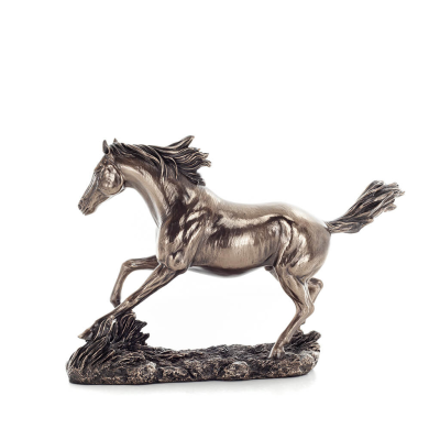 Horse or Equine, a free-running horse 22 cm. Full-body statuette with bronze electroplating Veronese Veronese 6 - grifon.se 