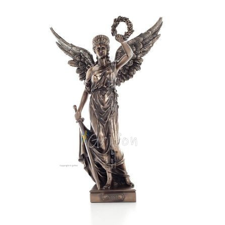 Victory: The Goddess Who Personified Victory, With Sword & Wreath 35.5cm Veronese Electrolytic Bronze Full Body Statue Veronese