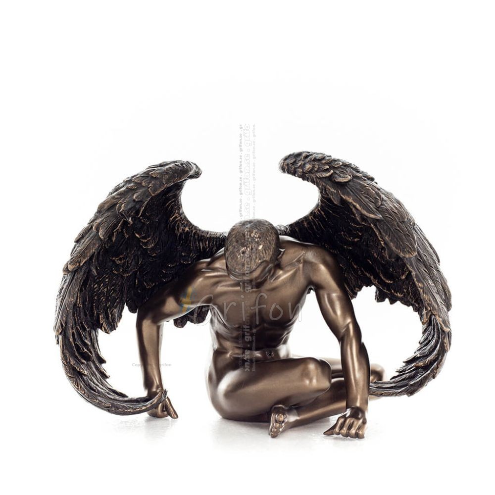 Sorrowful Angel 20x14cm Veronese Bronze Electroplating Full Body Statue, Modern Decorative Veronese 1 - grifon.se Sorrowful Angel 20x14cm Veronese Bronze Electroplating Full Body Statue, Modern Decorative Veronese 1 - grifon.se