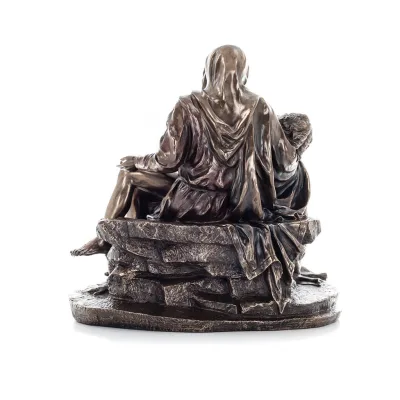 Pieta, Michelangelos The Deposition of Christ 44cm med Veronese Bronze Electrolysis, Christian, Bordsskiva Helkropp Veronese 3 -