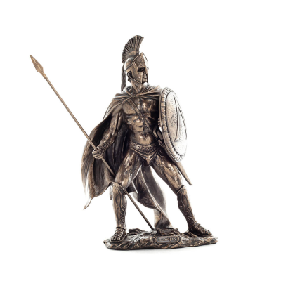 Leonidas: King of Sparta with Spear 33k fullängd Veronese brons elektrolytisk staty, antikens Grekland Veronese 5 - grifon.se 