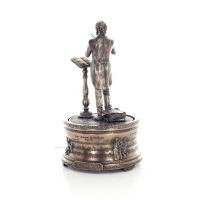 Giuseppe Fortunino Francesco Verdi: Italiensk musikkompositör 20 cm Veronese elektrolytisk brons staty för hela kroppen Veronese