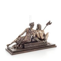 Zeus or Zeus and Hera 19x31cm Full body statue with Electrolytic bronze Veronese, ancient Greece Veronese 3 - grifon.se 