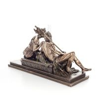 Zeus or Zeus and Hera 19x31cm Full body statue with Electrolytic bronze Veronese, ancient Greece Veronese 4 - grifon.se 